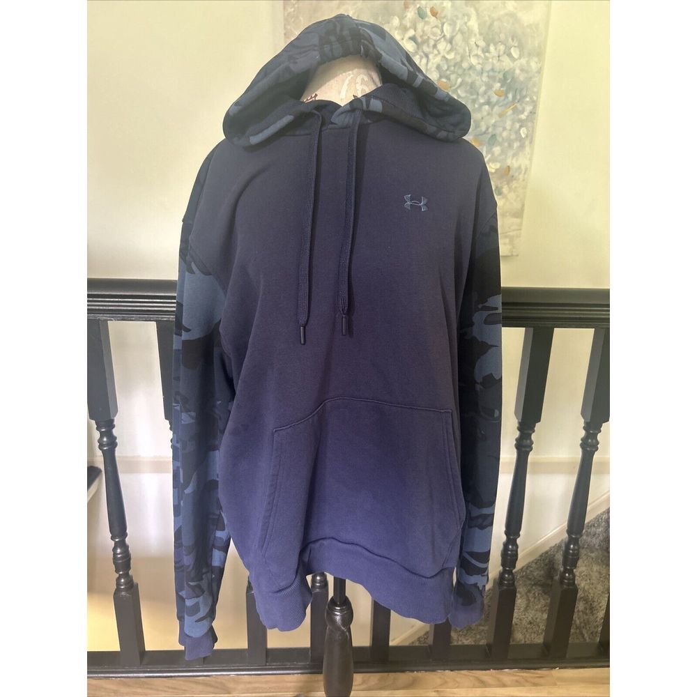 Under Armour Rival Bocked Pullover Hoody - Midnight Navy‎ / Admiral - Large